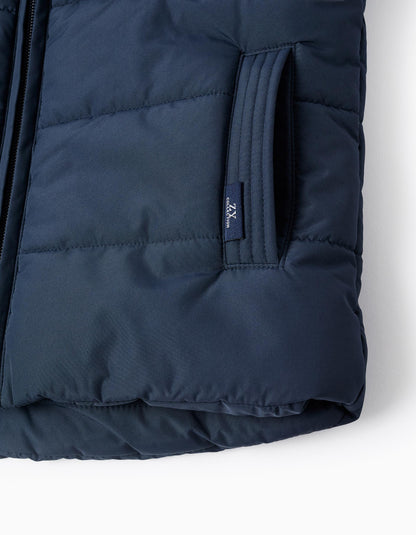 Chaleco niño Acolchado con Forro Polar para Niño Azul Oscuro - Zippy