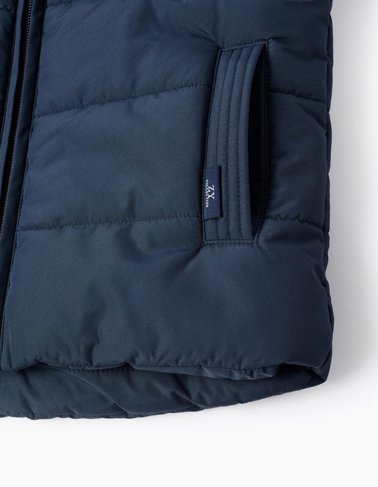 Chaleco Acolchado con Forro Polar para Niño Azul Oscuro