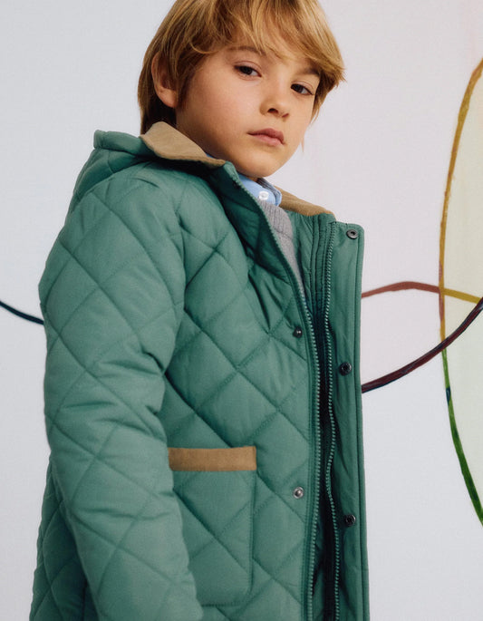 Parka acolchada capucha desmontable