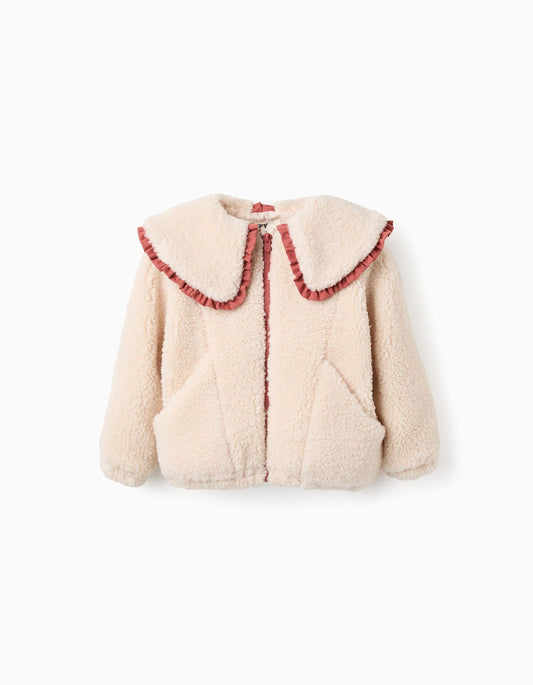 Chaqueta de Sherpa con Cuello Maxi