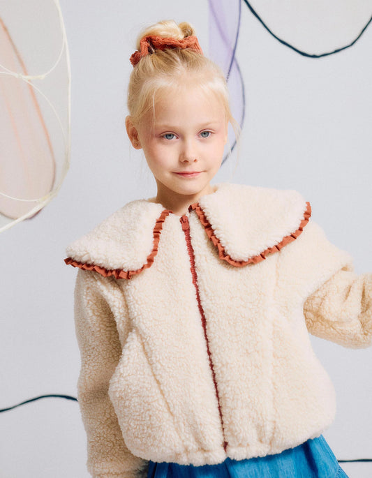 Chaqueta de Sherpa con Cuello Maxi