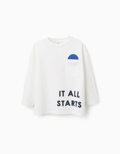 Camiseta niño 'Dot' Blanco - Zippy