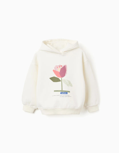 Sudadera niña flor - Zippy