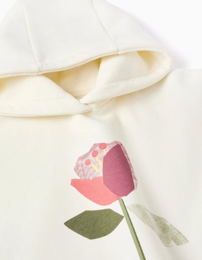 Sudadera niña flor - Zippy