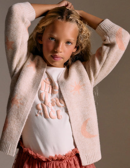 Chaqueta punto niña con lúrex - Zippy