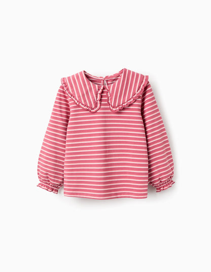 Blusa niña rayas rosa - Zippy