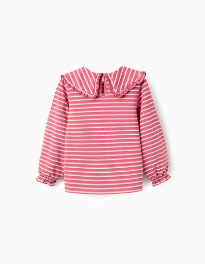 Blusa niña rayas rosa - Zippy
