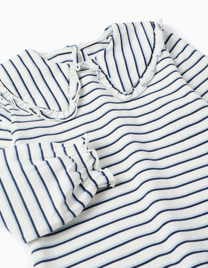 Camiseta niña rayas blanca - Zippy