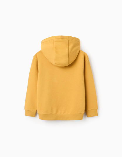 Sudadera niño con Capucha y Bouclé 'Si Archives' para  Amarilla - Zippy