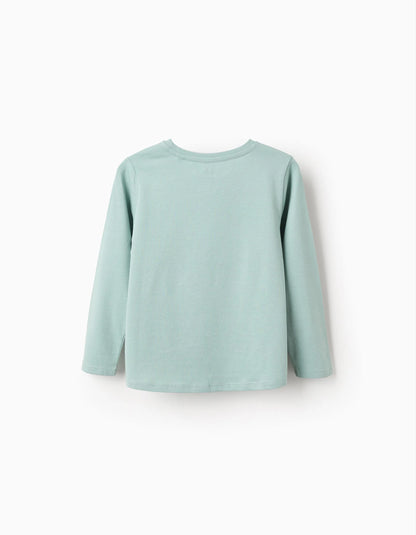 Camiseta de manga larga verde - Zippy