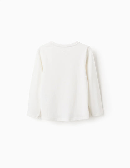 Camiseta de manga larga blanca - Zippy