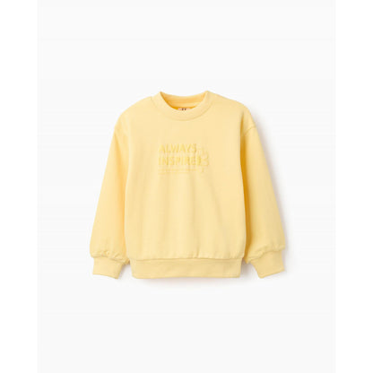 Sudadera niño de algodón amarilla - Zippy