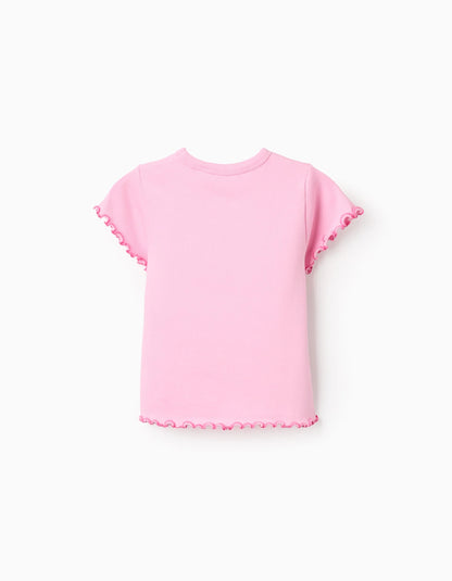 Camiseta niña con detalles de encaje - Zippy