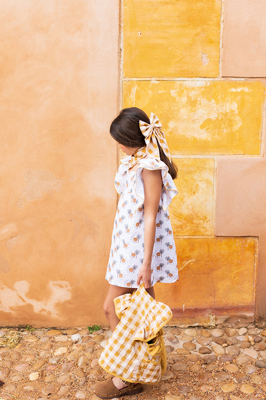 Vestido Palmeras Kids Chocolate