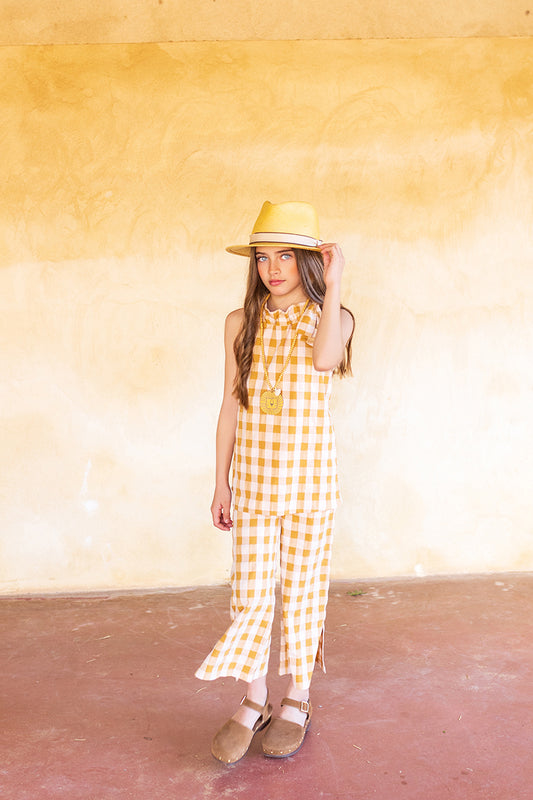 Conjunto niña cuadrotes Kids Chocolate