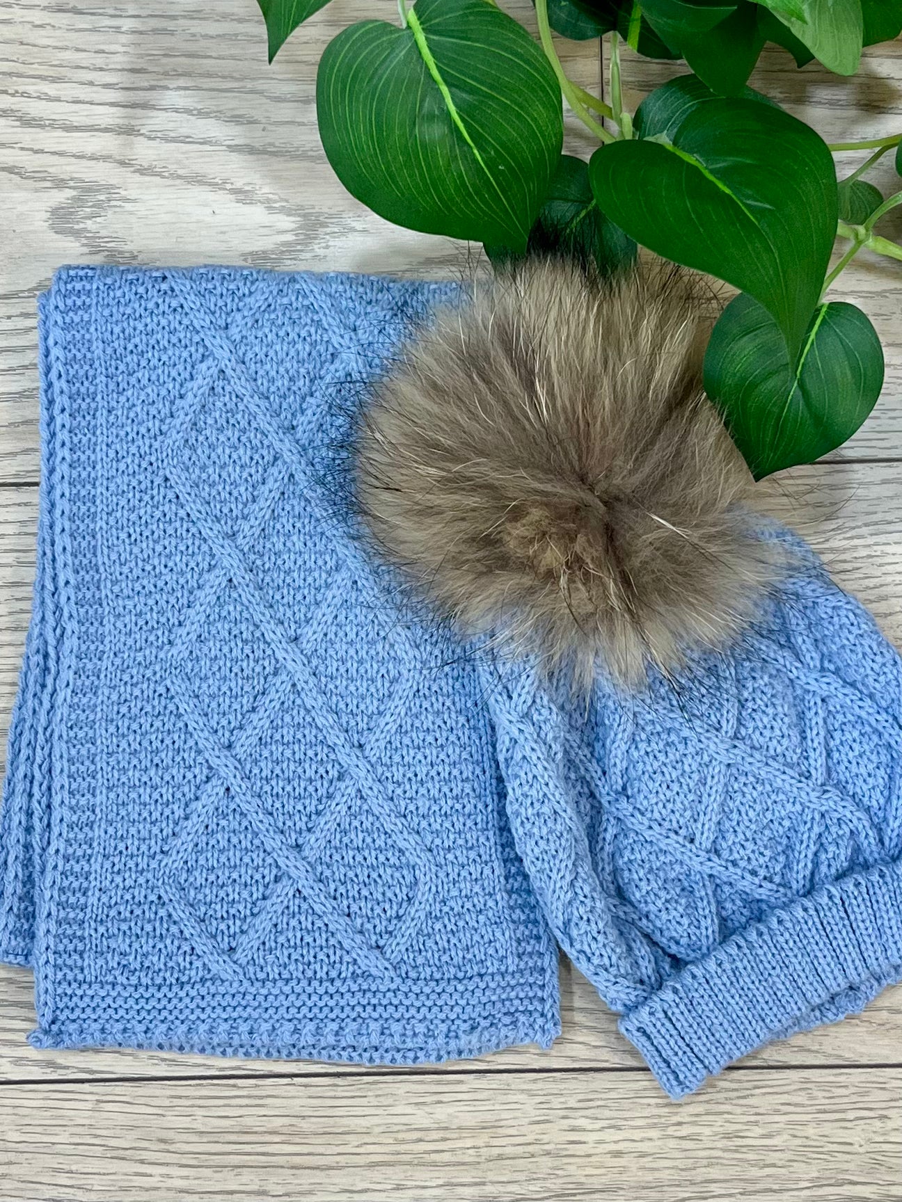 Conjunto gorro+bufanda cielo 24715