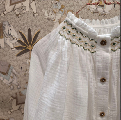 Blusa niña bordada Mía y Lia - Mia y Lia