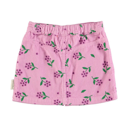 Falda corta pana de flores de Piupiuchick - Piupiuchick