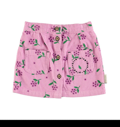 Falda corta pana de flores de Piupiuchick - Piupiuchick