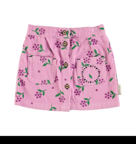 Falda corta pana de flores de Piupiuchick