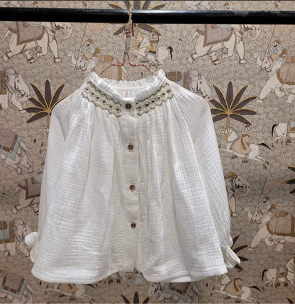 Blusa niña bordada Mía y Lia - Mia y Lia