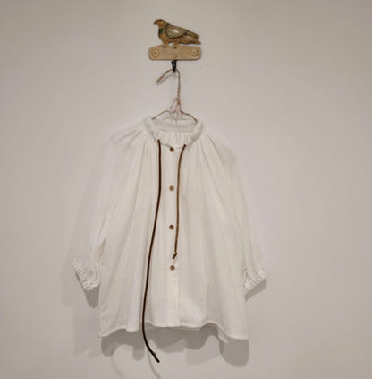 Blusa niña bambula blanca Mia y Lia - Mia y Lia