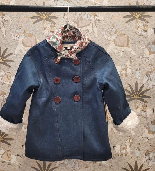 Chaquetón niña denim Mía y Lia