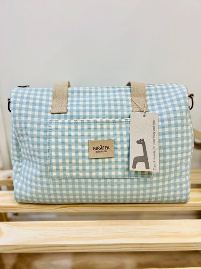 Bolso zip Luigi La Giraffa - La Giraffa bianca e blu