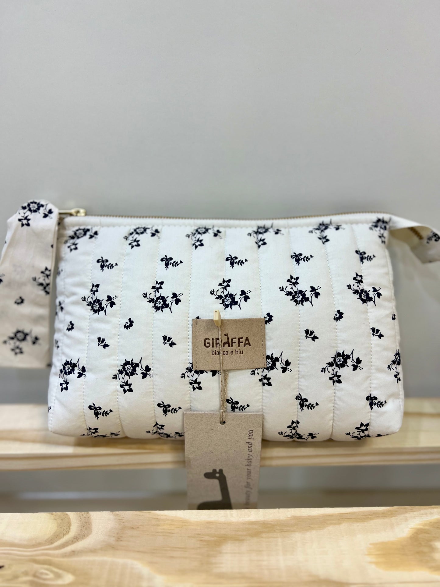 Neceser Greta La Giraffa Bianca e Blu.