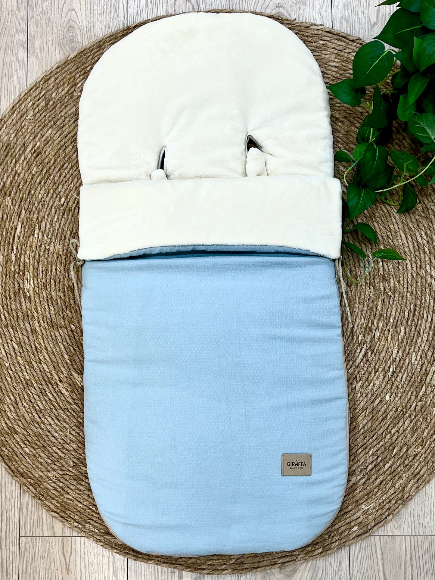 Saco silla muffi La Giraffa Bianca e Blu