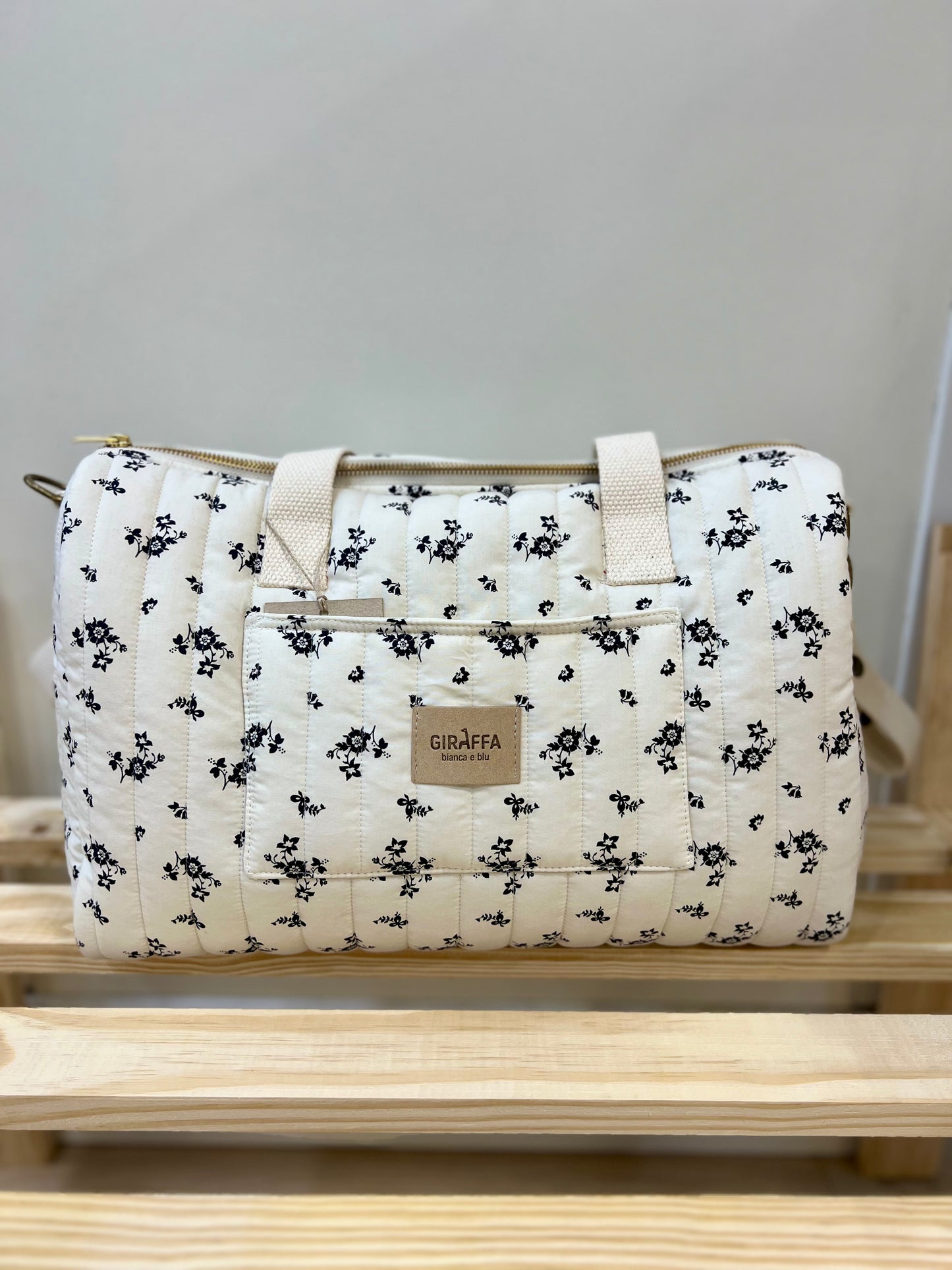 Bolsa zip Greta La Giraffa Bianca e Blu