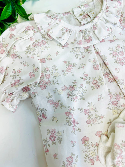 Conjunto flores rosa Paloma de la O