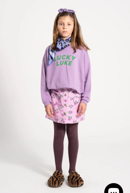 Falda corta pana de flores de Piupiuchick - Piupiuchick