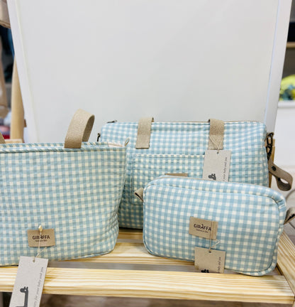 Bolso zip Luigi La Giraffa - La Giraffa bianca e blu