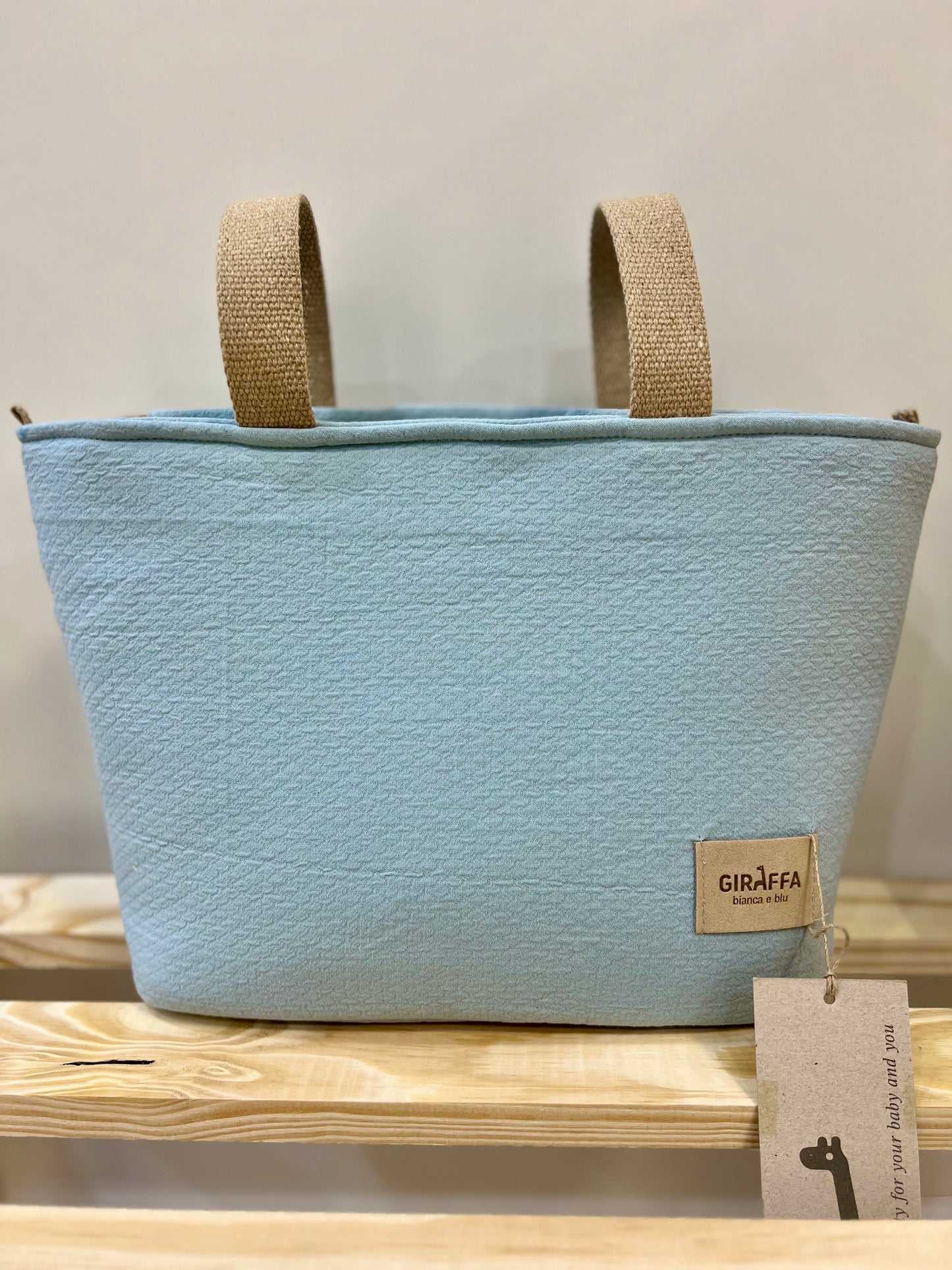 Minibag two muffi La Giraffa Bianca e Blu