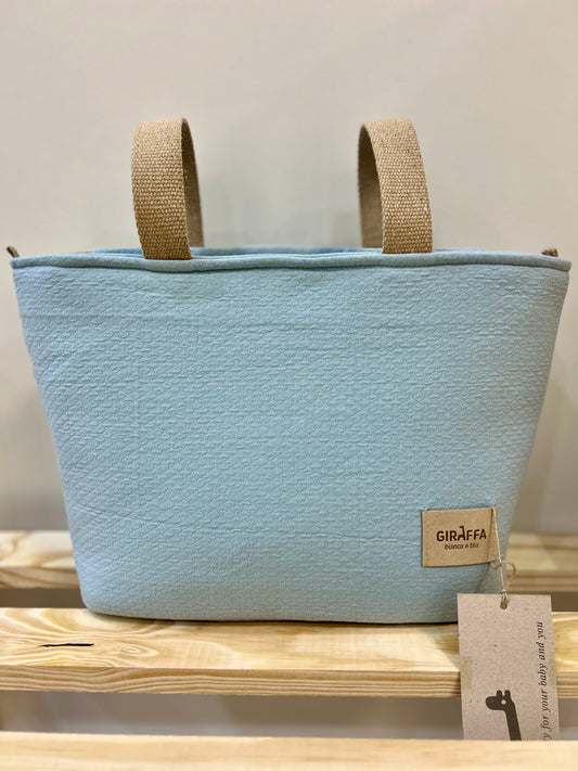 Minibag two muffi La Giraffa Bianca e Blu