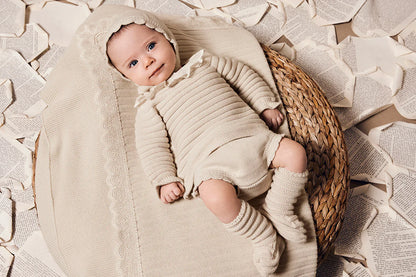 Conjunto bebé Juliana 25578 crema - Juliana