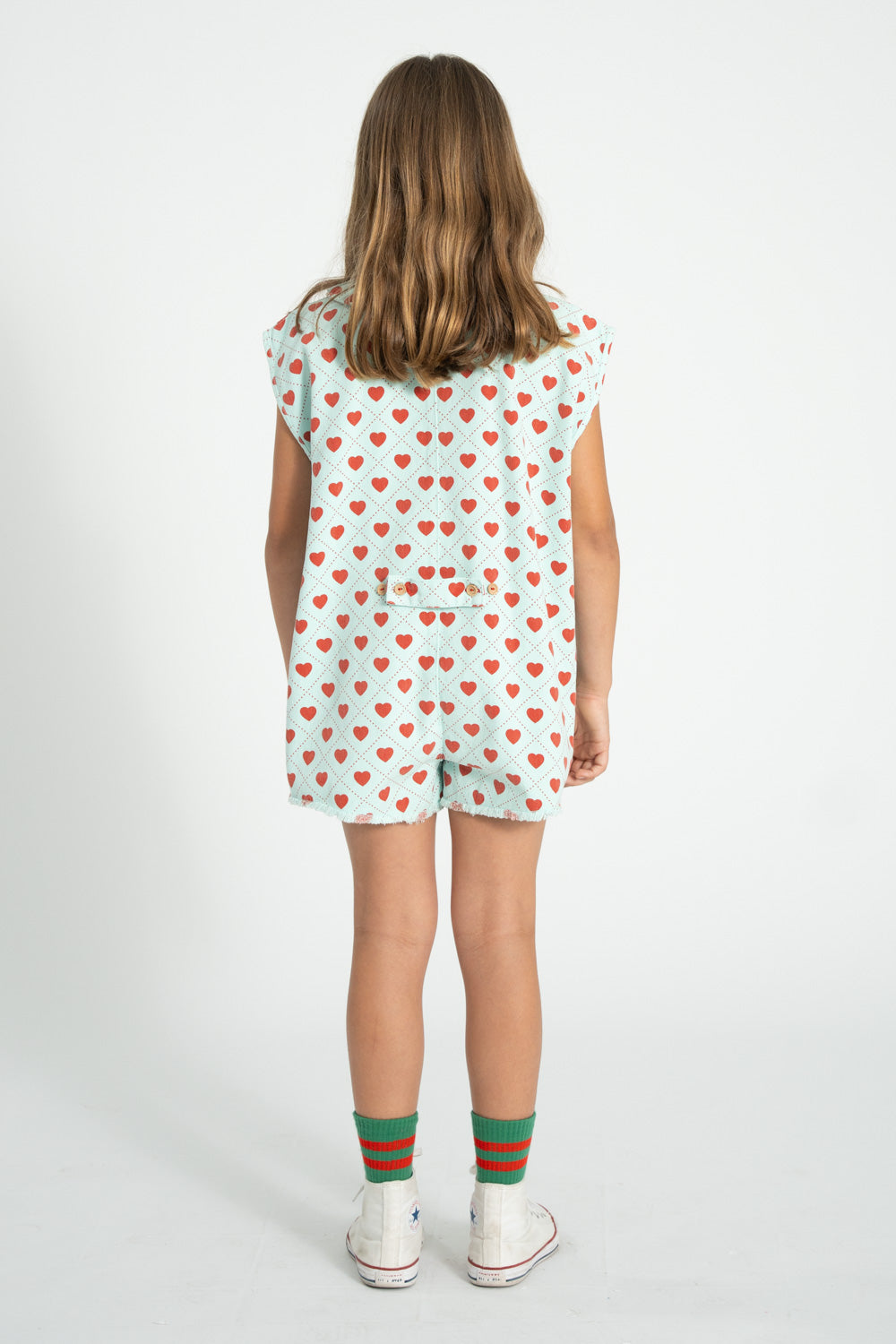 Mono niña ""Red Hearts Allover" de Piupiuchick