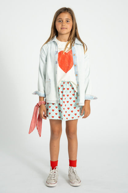 Falda "Red Hearts" de Piupiuchick - Piupiuchick