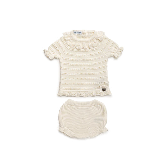 Conjunto bebé blanco de Juliana