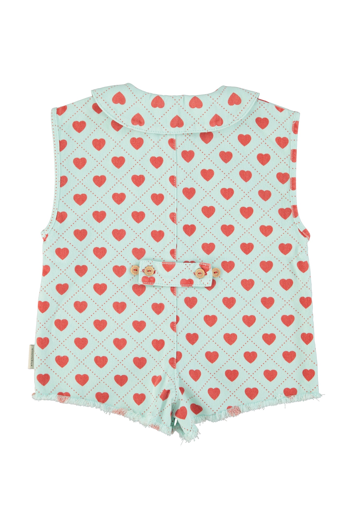 Mono niña ""Red Hearts Allover" de Piupiuchick