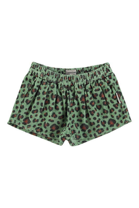 Shorts Verdes con estampado animal print