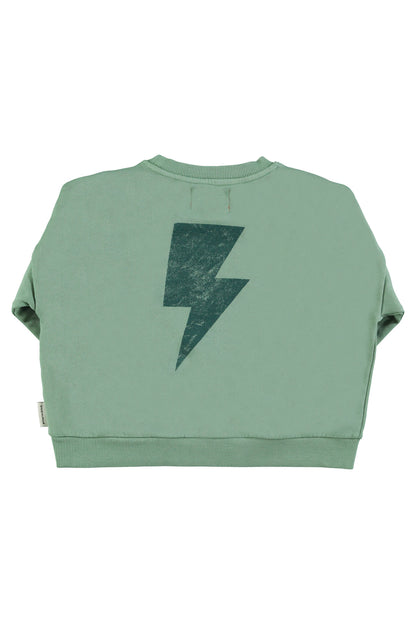 Sudadera unisex Verde con estampado "rock & roll" - Piupiuchick