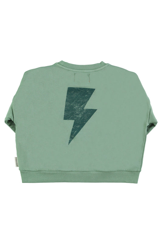Sudadera | Verde con estampado "rock & roll"