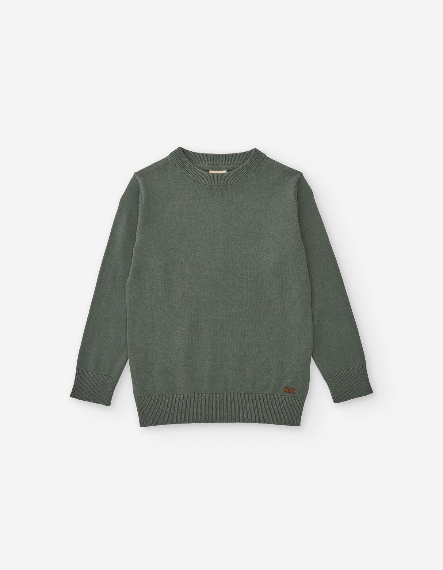 Jersey de punto para niño verde oscuro