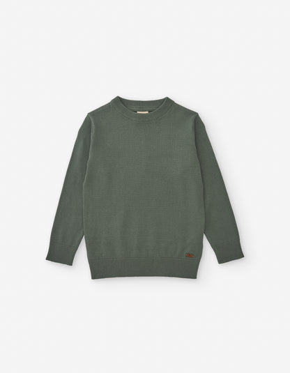 Jersey niño de punto para verde oscuro - Zippy