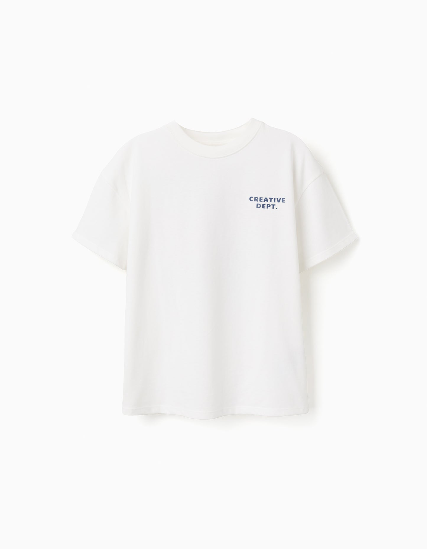 Camiseta niño creative blanca