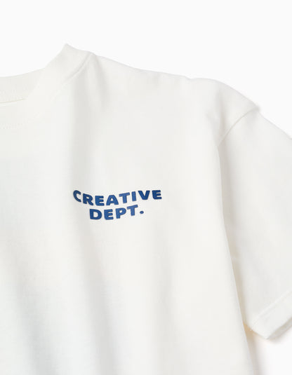 Camiseta niño creative blanca - Zippy