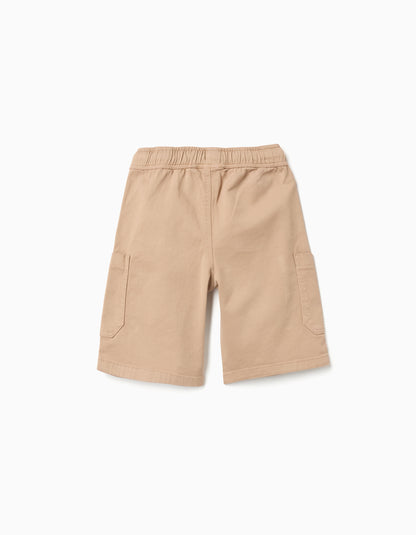 Bermudas niño sarga beige - Zippy