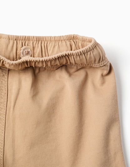 Bermudas niño sarga beige - Zippy
